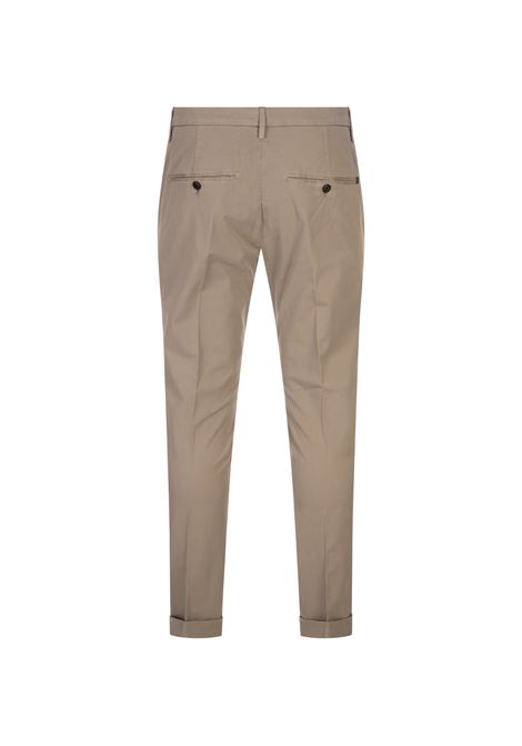 Pantaloni Gaubert Slim Chino In Gabardina Manopesca Taupe DONDUP | UP235-GSE046 IZ1718